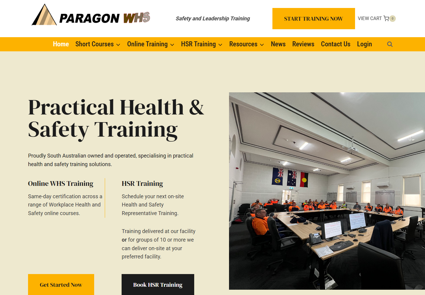 Paragon WHS website built by Tekspec